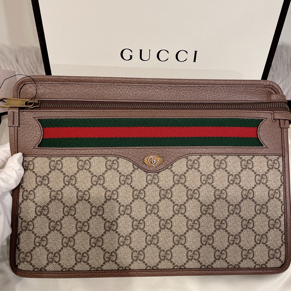 Gucci Unisex Ophidia GG Supreme Clutch 597619 - Picture 4 of 11